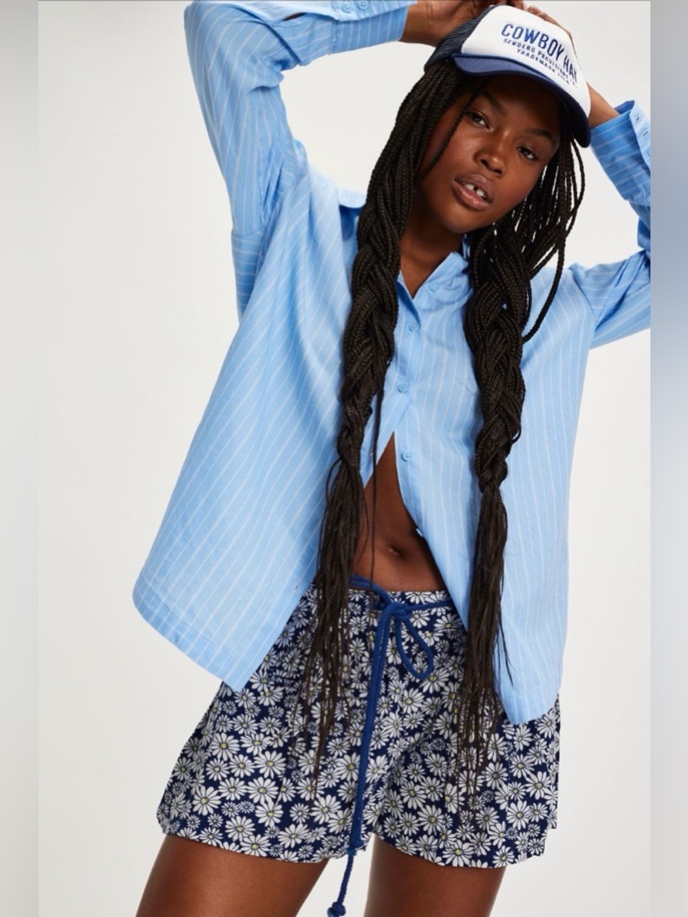FREE PEOPLE Offbeat Printed Pull-On Shorts - Picture 3 of 14